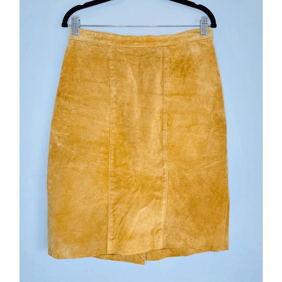 Mims Cole Dresses & Skirts - Vintage Suede Pencil Skirt - Sz. M